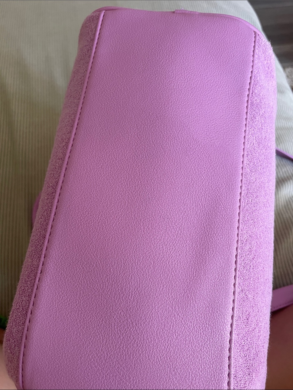 Juicy Couture Lavender Suede Satchel with Heart Charm - Picture 6 of 9